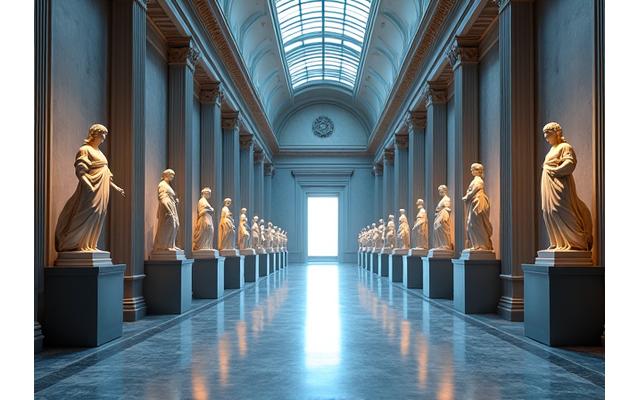 Visite privée d'un musée d'art emblématique, avec un guide exclusif et aucune foule, mettant en valeur des œuvres d'art célèbres.