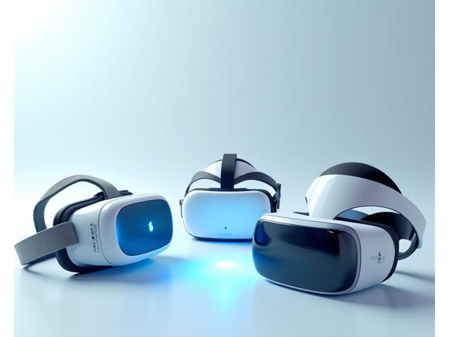 Assortiment de casques VR compatibles avec l'app Voyage Hermès