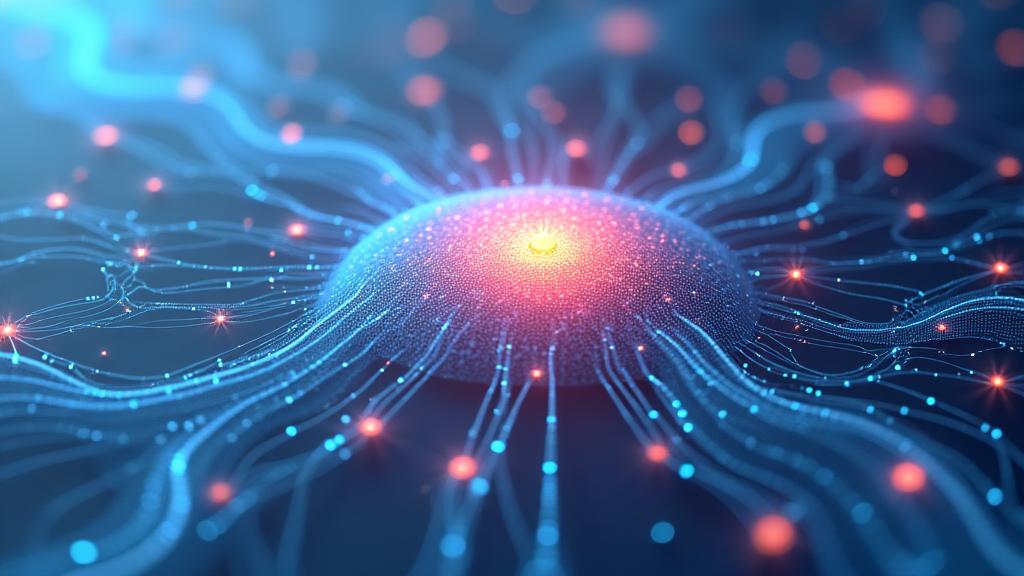 Infographie interactive illustrant les flux de données et les algorithmes d'IA utilisés par Voyage Hermès pour la planification de voyages, avec des icônes représentant l'apprentissage automatique, les sources de données et la personnalisation.