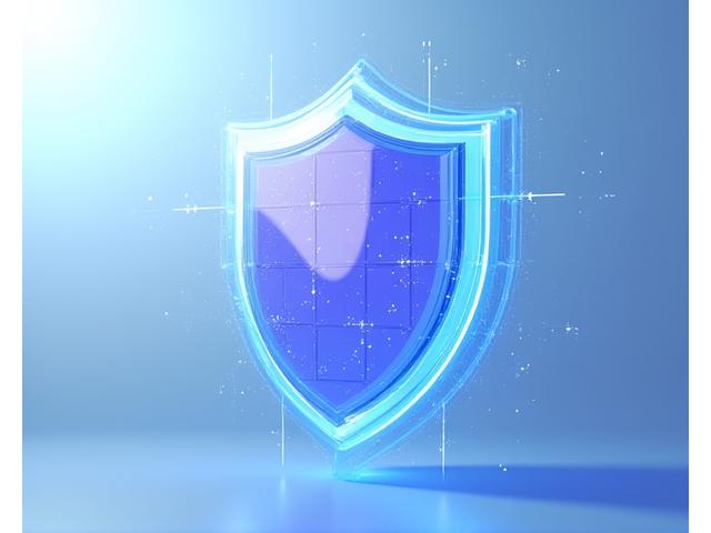 Illustration des principes RGPD avec des symboles de boucliers et de la blockchain