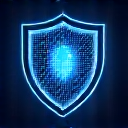 Icône d'un réseau décentralisé de nœuds, chacun protégeant des données, représentant un backup décentralisé et une protection contre le piratage.