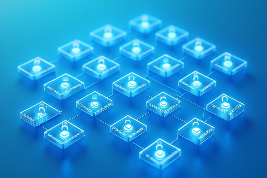 Diagramme illustrant le flux d'un contrat intelligent voyage avec des déclencheurs comme 'retard de vol' ou 'annulation', menant à des actions automatiques comme 'remboursement' ou 're-réservation', avec des icônes de cadenas pour la sécurité.