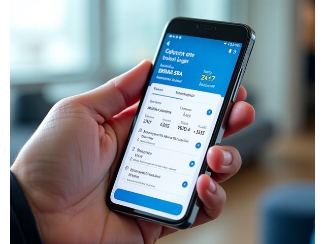 Interface utilisateur d'une application mobile de voyage pour employés